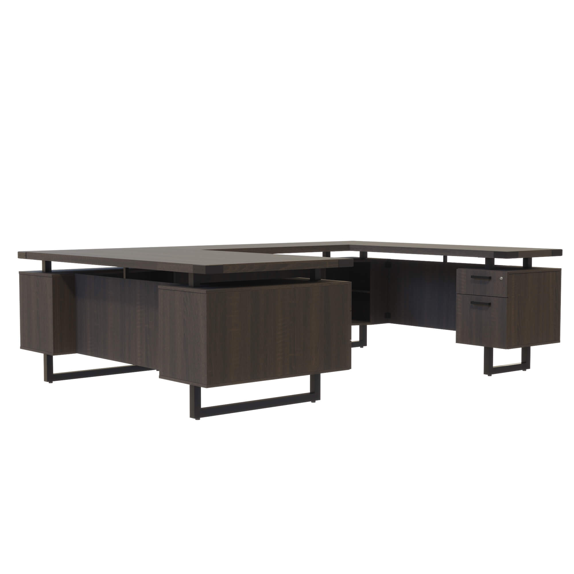 HO4 u shaped office desk CUB MRUSBF7236STO FAS angle