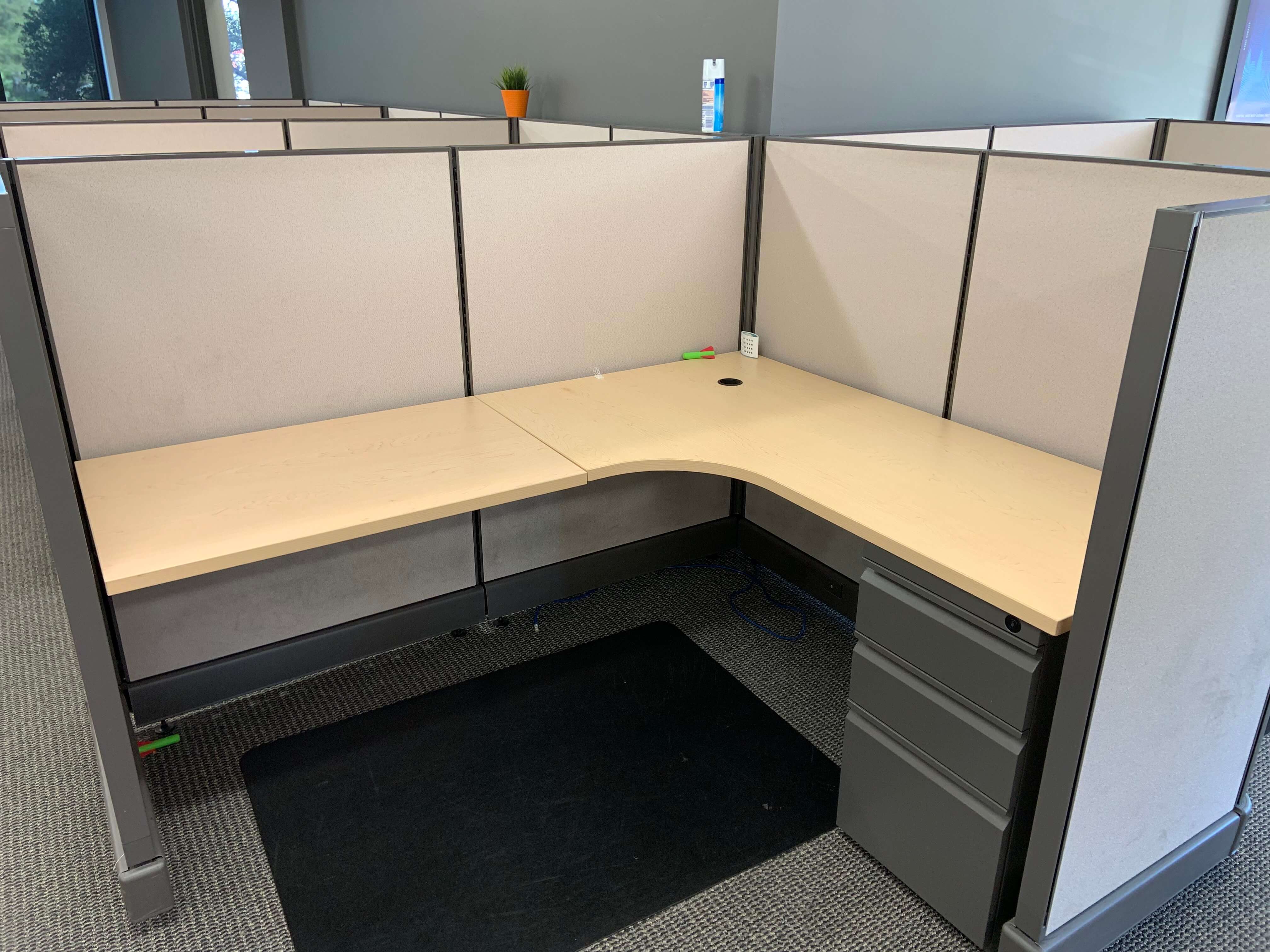 Used Office Cubicles Medium Panels Open Plan O2 5x6 Used Cubicles