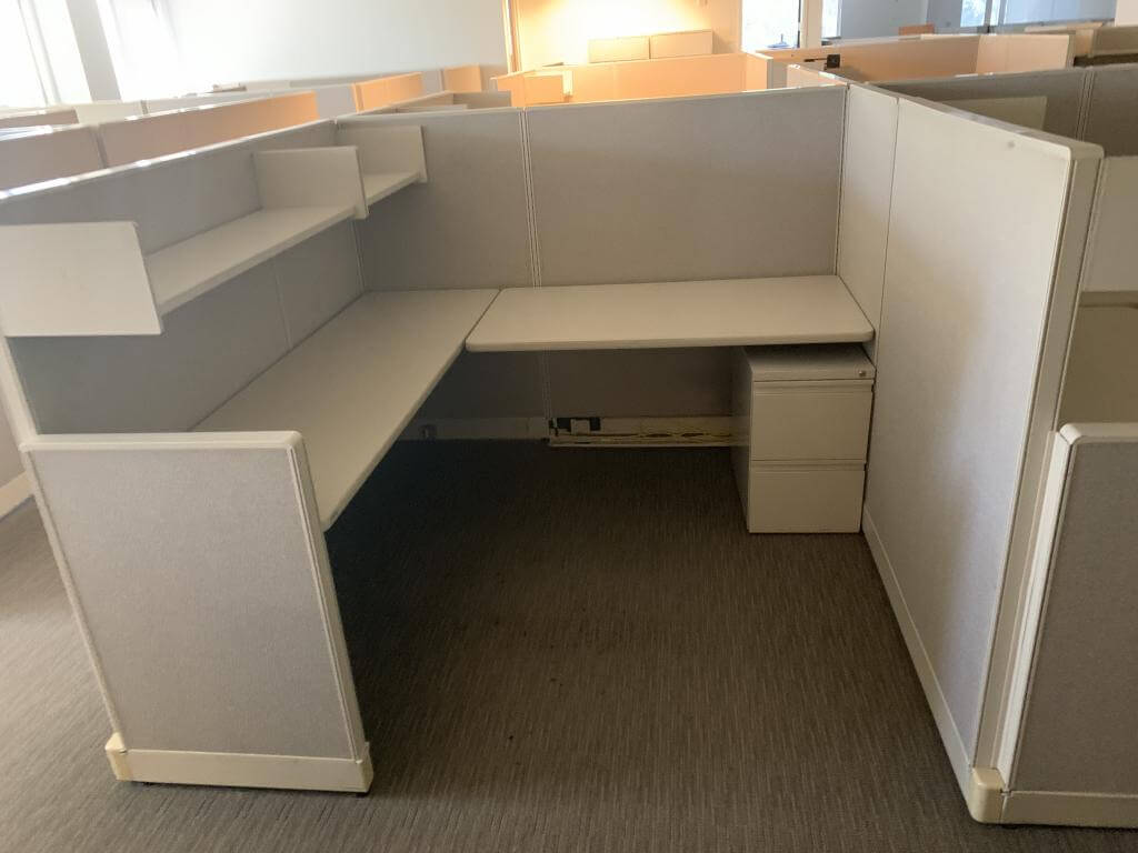 Used Office Cubicles Medium Panels Haworth Unigroup 6x6 Preowned Cubicles