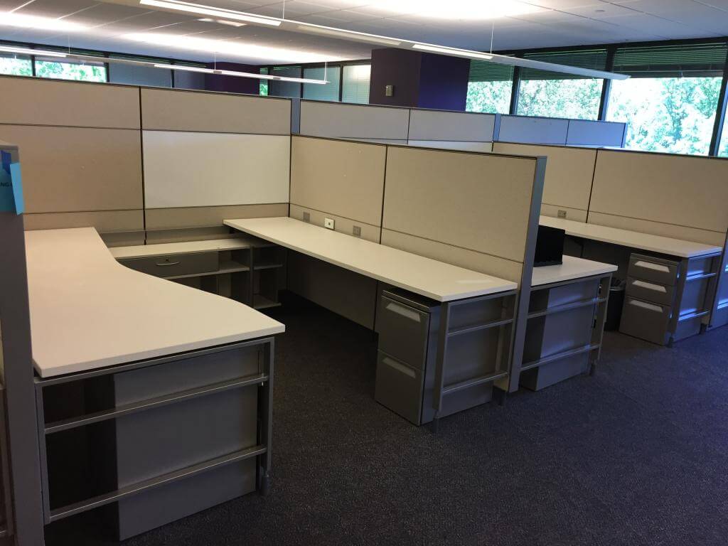 Used Office Cubicles HighLow Panels Herman Miller Canvas 8x8 Used