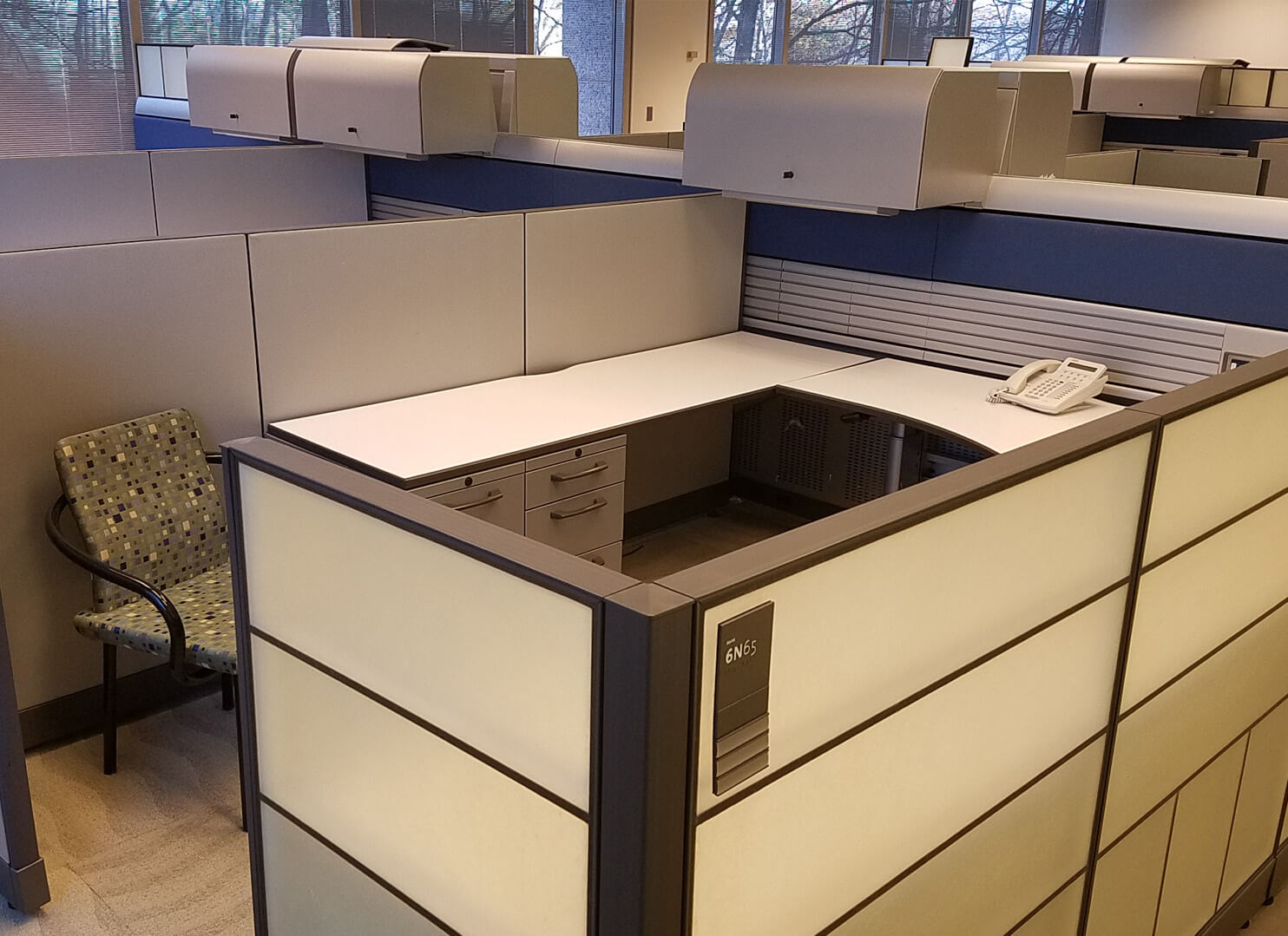 Used Office Cubicles Medium Panels Knoll Currents 108x114 Used Cubicles
