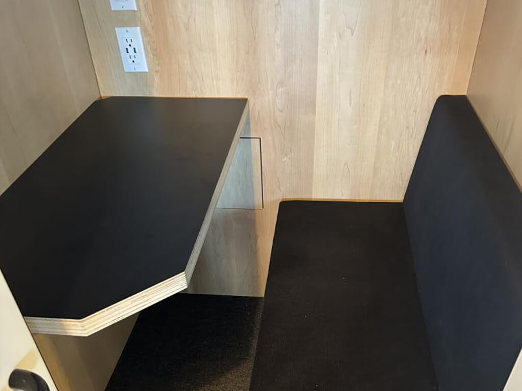 Used white acoustical phone booths 090325 CWU1 3