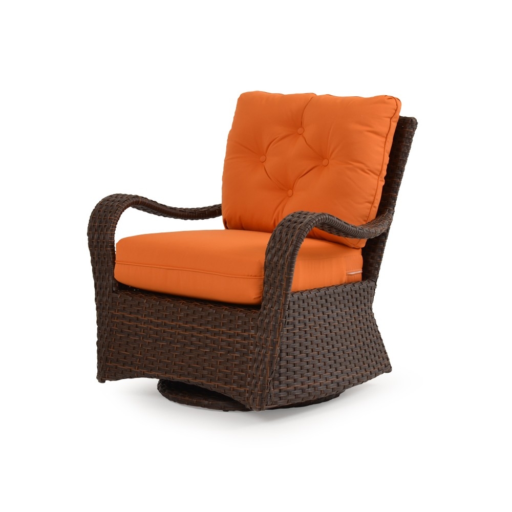Wicker armchair side view