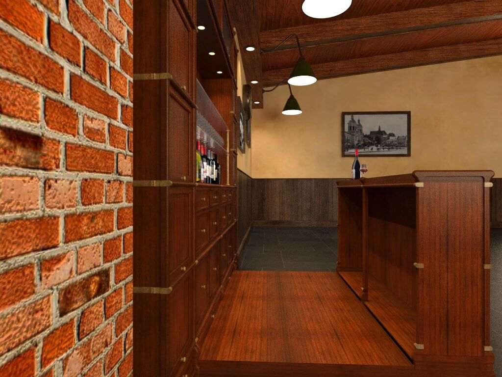 Bar Unit Studio Globe Wernicke Wooden Bar