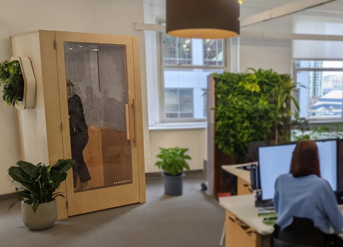 Zen pro single person office phone booth office view Zen pro single person office phone booth office view