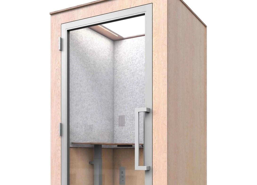 Zen single person office phone booth maple Zen single person office phone booth maple