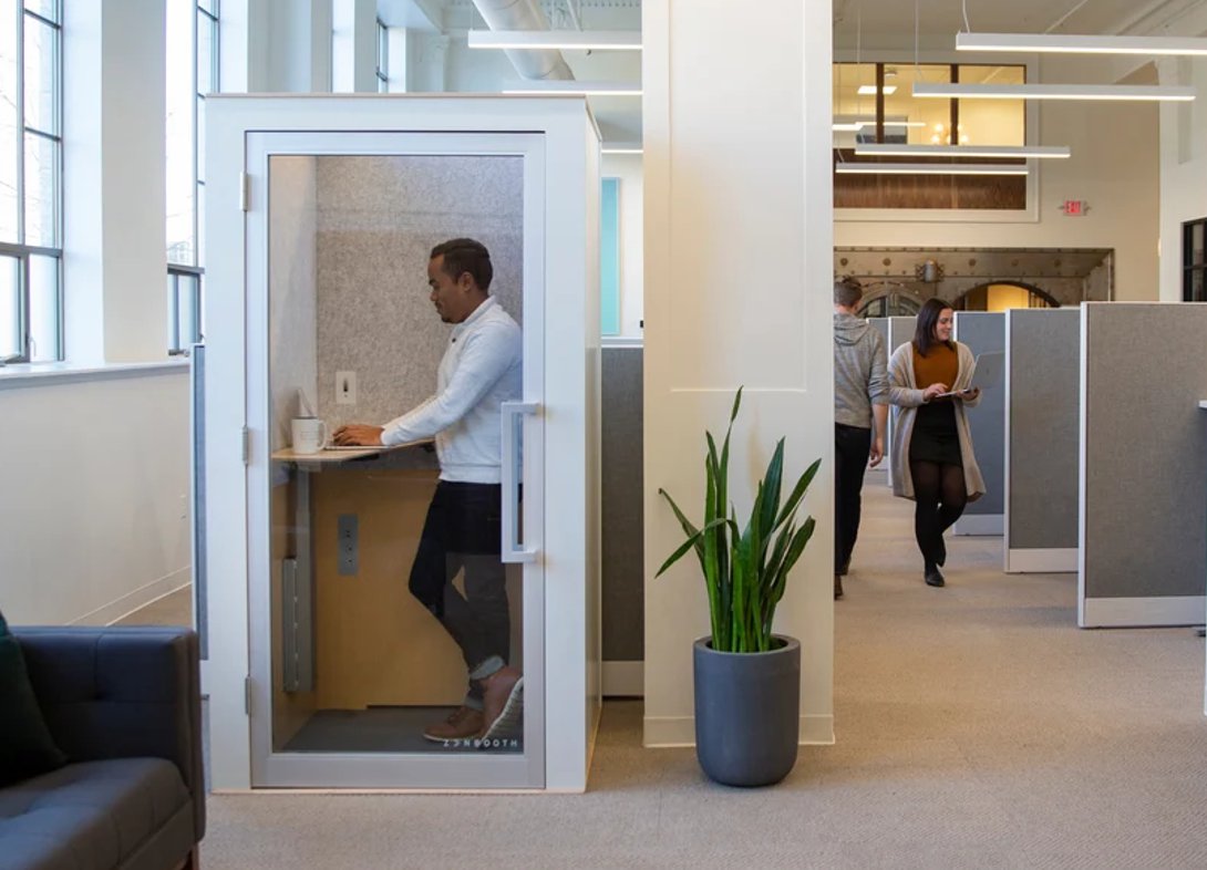 Zen single person office phone booth office view Zen single person office phone booth office view
