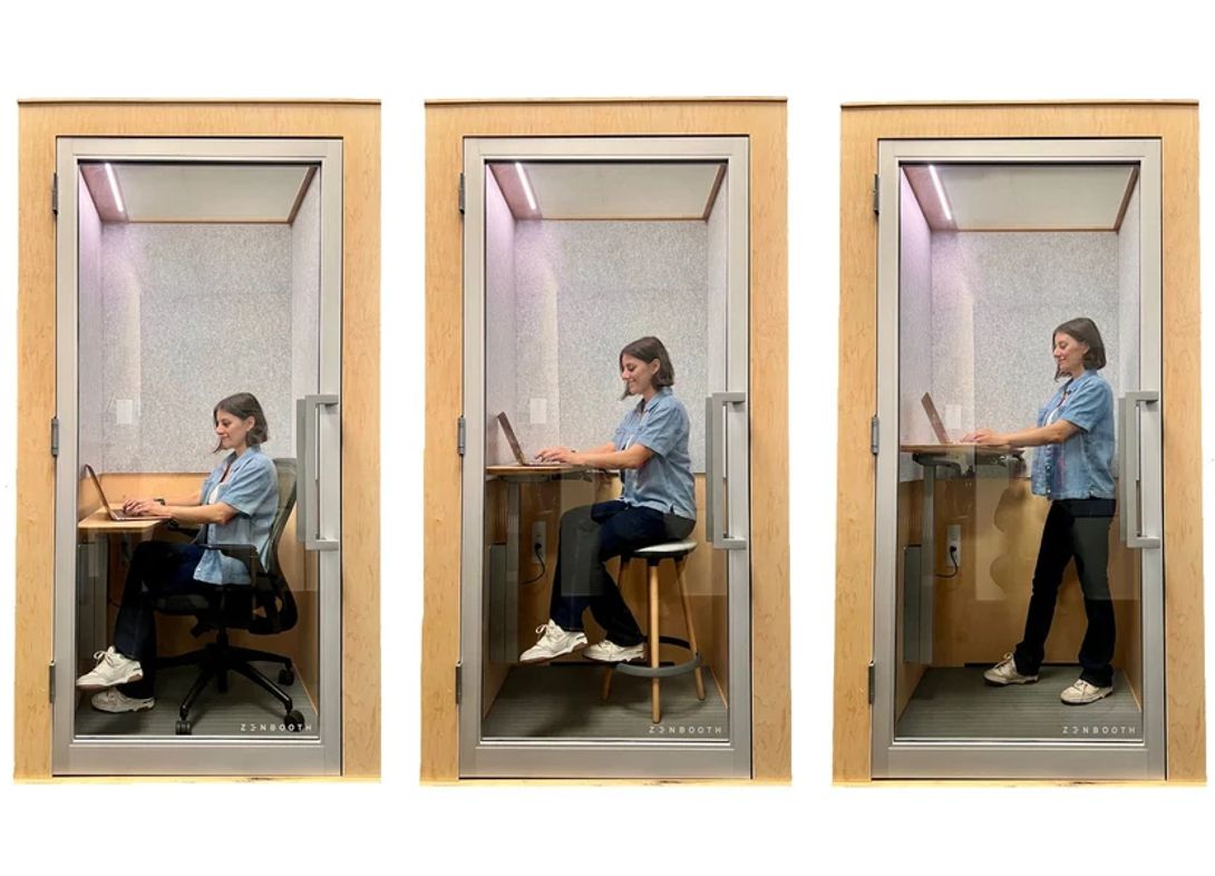 Zen single person office phone booth usage Zen single person office phone booth usage