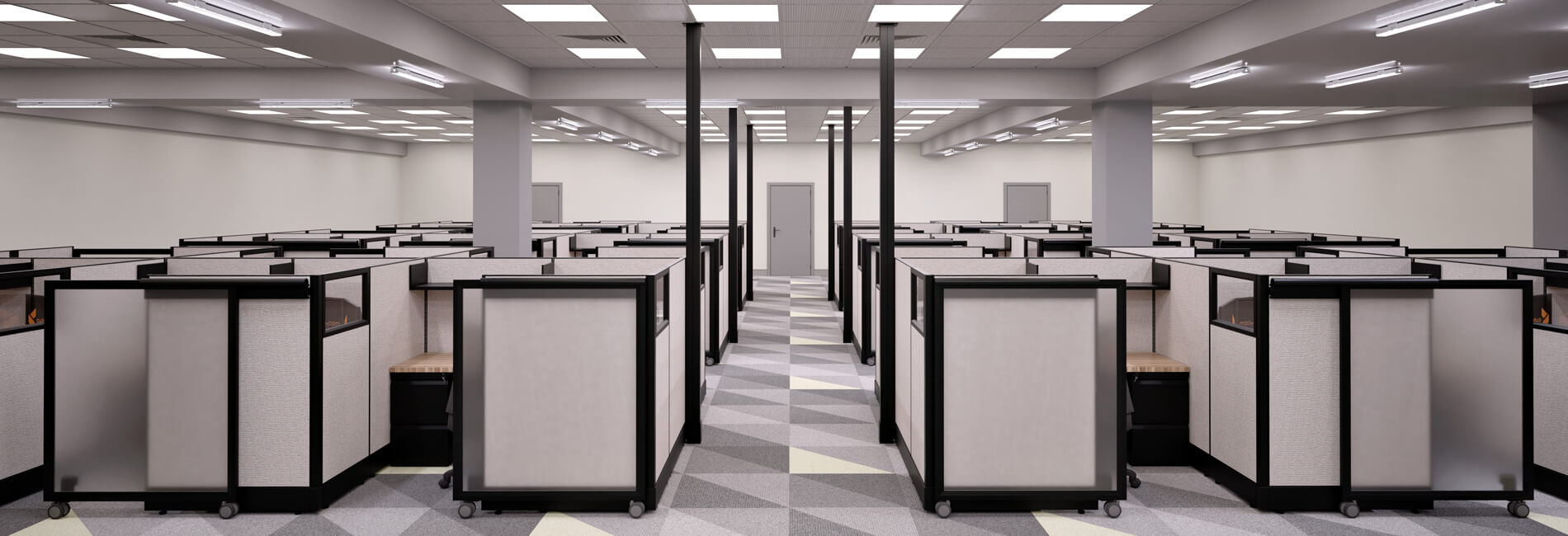 Cubicle Door - Office Cubicles with Doors 67H | Office Cubicle with Door 53H