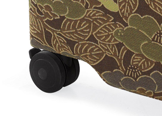 These chair sleepers are fitted with four locking 3" dual wheel black hard surface casters.