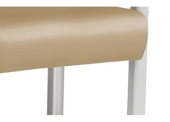 Interlocak medical chairs with high density UltraCell bio foam seat, waterfall curve front with seamless upholstery.
