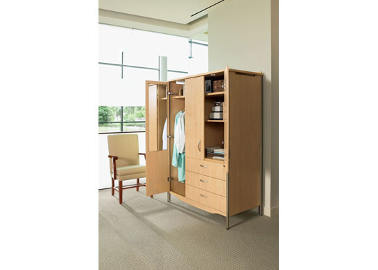 Additional Sonoma healthcare furniture items include a hospital wardrobe cabinet