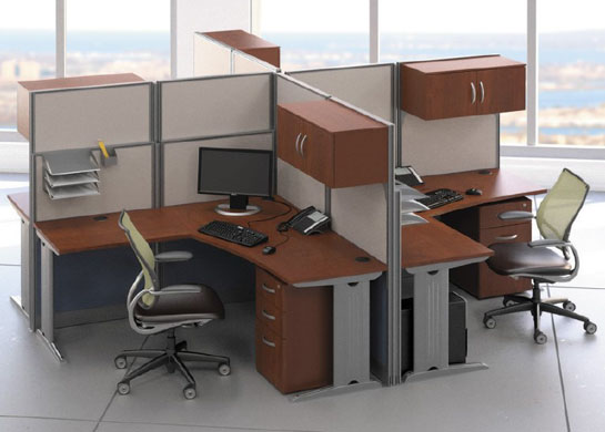 Office Cubicals Multi Packs with Storage, Bush business furniture Office cubicals