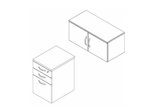 Ready To Assemble Furniture, Accessory Kit Line Drawing