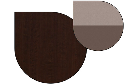 Ready To Assemble Furniture, Mocha cherry (brown) with Light gray and Storm gray