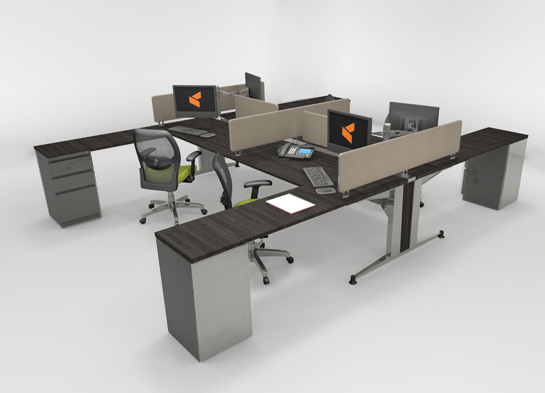 Office Workstations Mayline TransAction #3