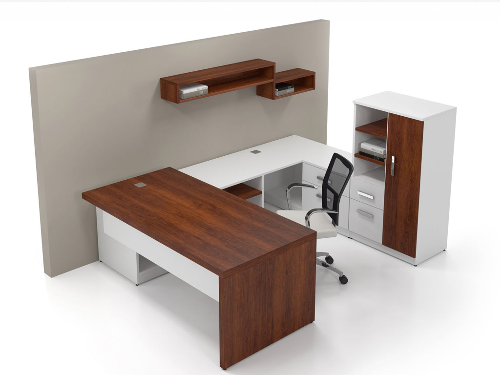 contemporary office desk logiflex layout 4