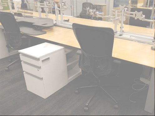 Used Knoll Benching Stations - Low Panels - Used Cubicles