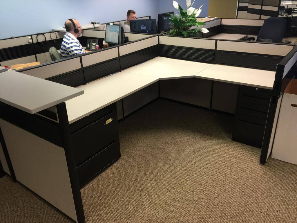 Used Global Contract Cubicles - Low Panels - Used Cubicles