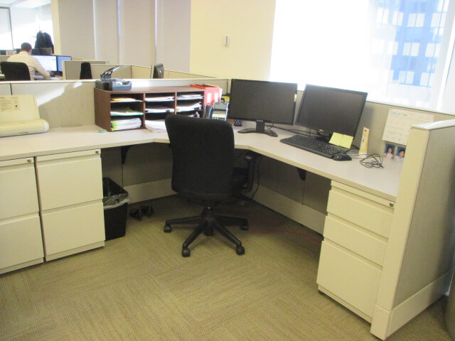 Used Haworth Premise Enhanced Cubicles - Low Panels - Used Cubicles