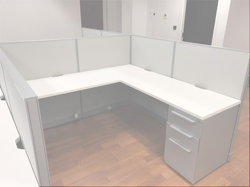 Used Haworth Unigroup  - Low Panels - Used Cubicles