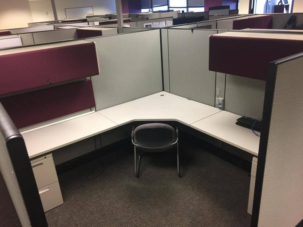 Used Herman Miller Ao3 8x8 Tall Panels Used Cubicles