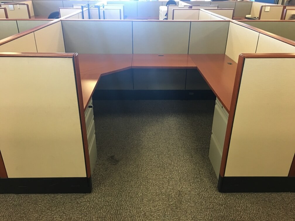 Used Knoll Reff Cubicles - Low Panels - Used Cubicles