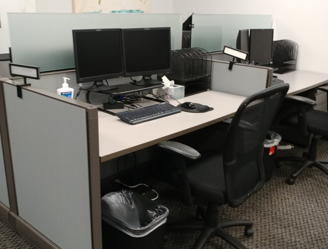 Used Open Plan O2 - Low Panels - Used Cubicles