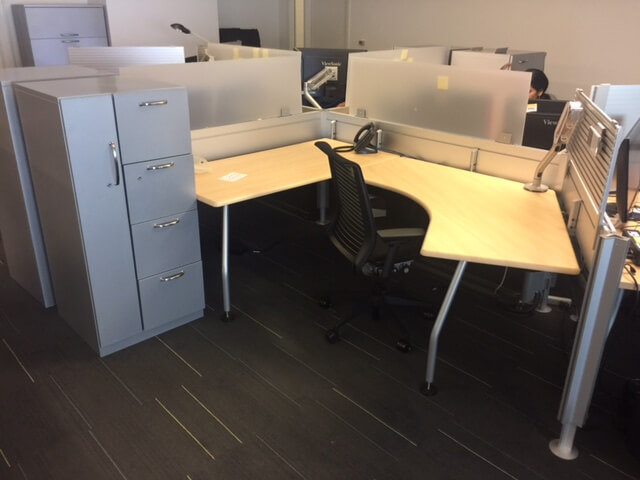 Used Steelcase Post And Beam - Medium Panels - Used Cubicles