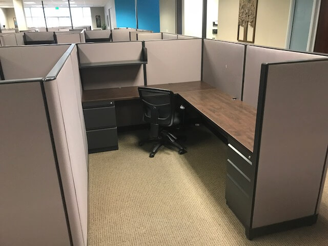 Used Trendway Cubicles - Meduim Panels - Used Cubicles
