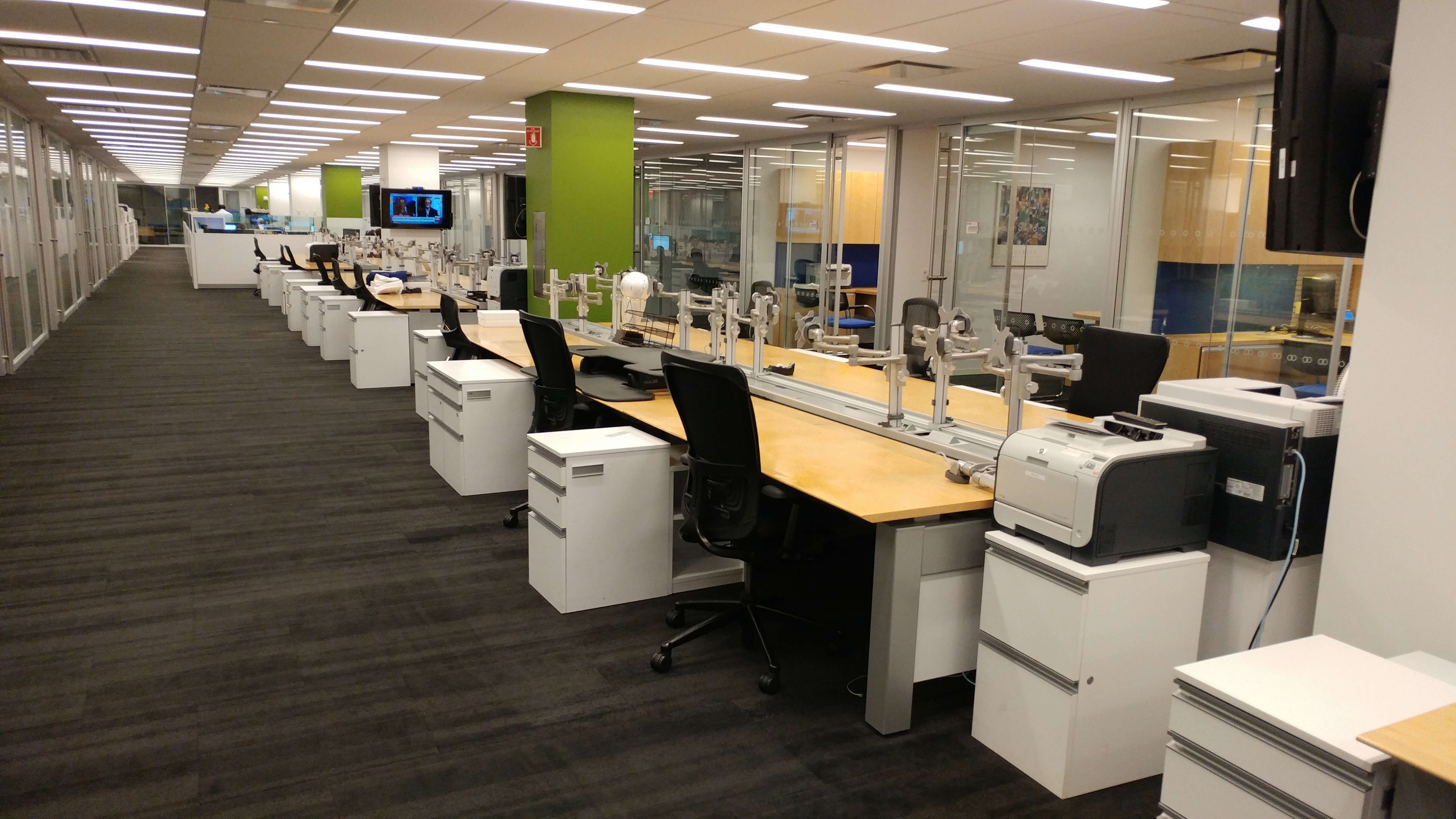 Knoll Benching - Office alignment