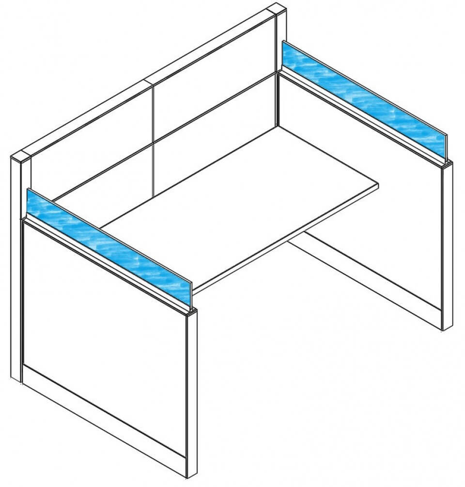Used Knoll Dividends 7x4 - Combo Panels - Used Cubicles