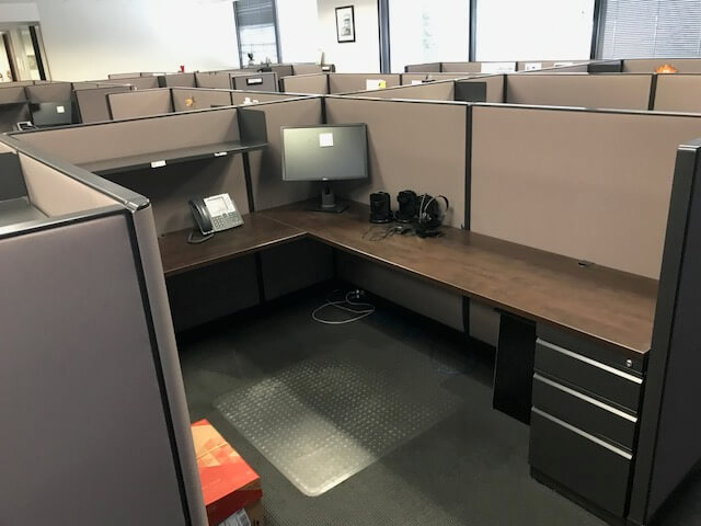 Used Trendway Cubicles - Private Workspace