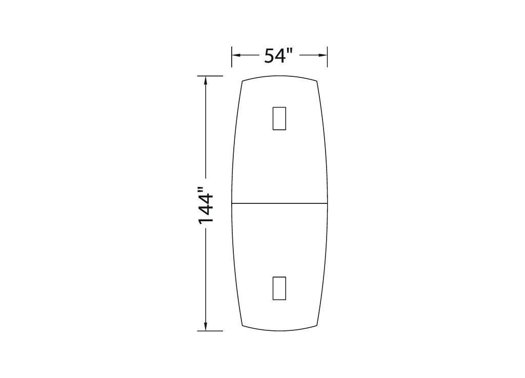 Boardroom furniture from Logiflex - 2D schematic