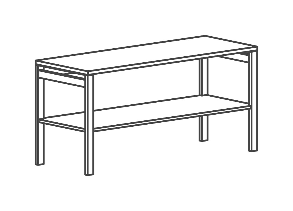 This boardroom furniture layout from First Office provides a buffet credenza.