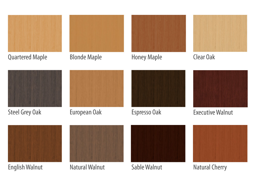 This wood office furniture from OFS is available in 21 stylish veneers. Pictured here, 1 of 2 Finish Pages This wood office furniture from OFS is available in 21 stylish veneers. Pictured here, 1 of 2 Finish Pages