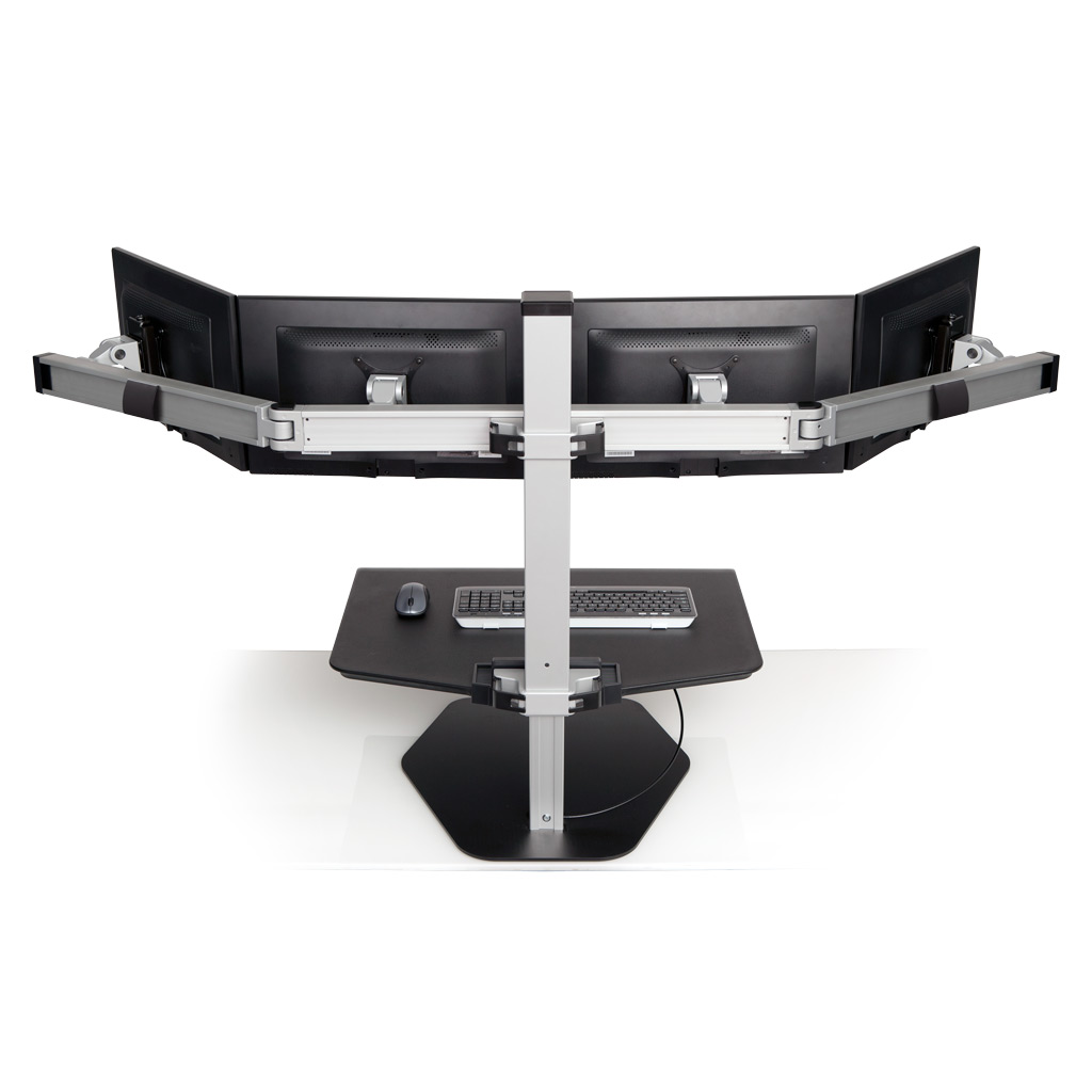 Stand Sit Desk Conversion Kit from LCD Arms - Back View