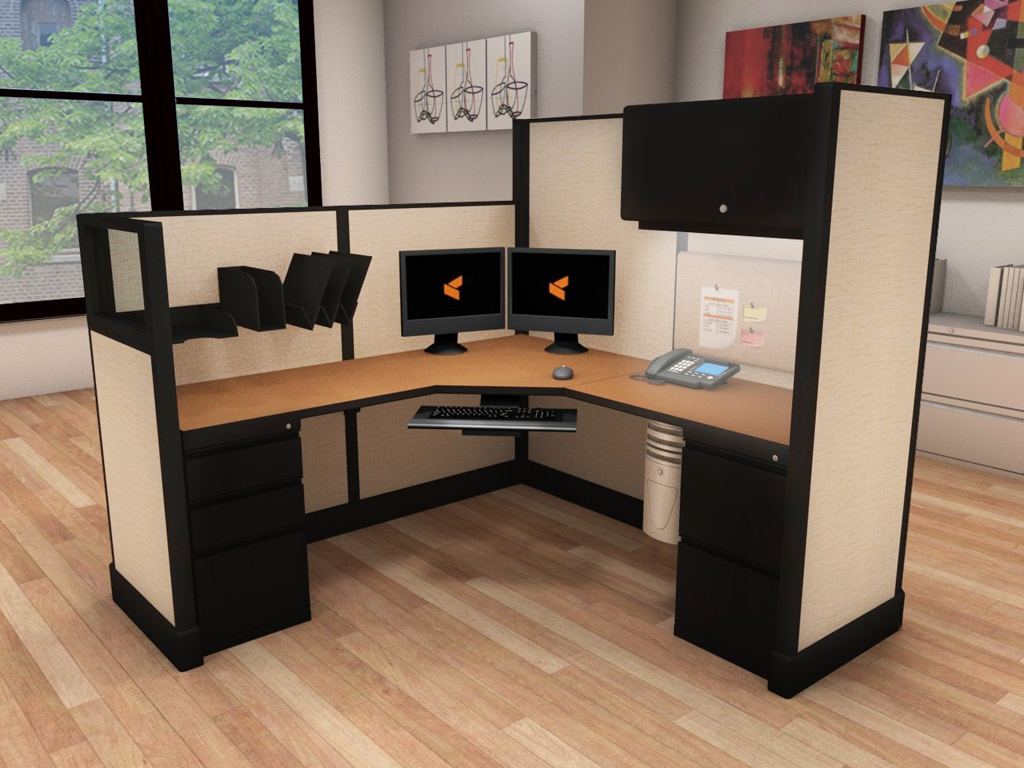 Bureau plan Steely double face suivant 160 x 80 cm