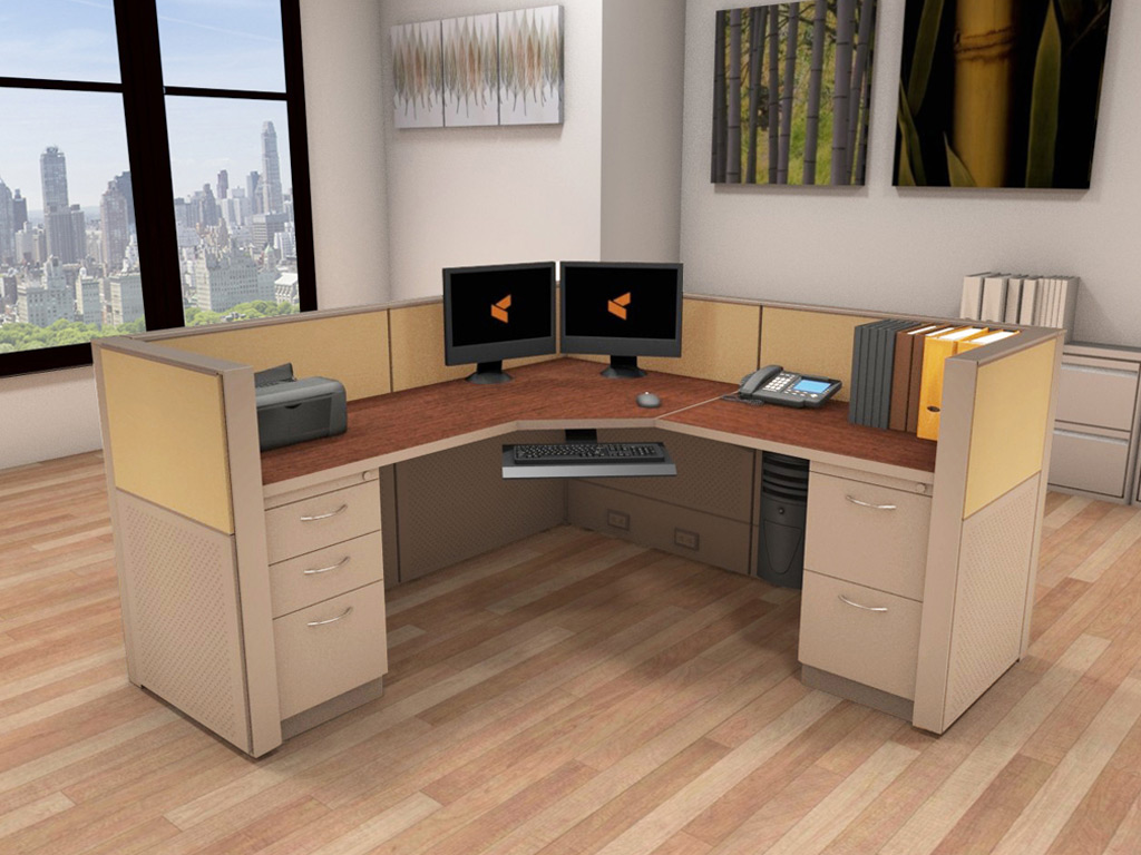 6x6 Modern Office Cubicle Pack