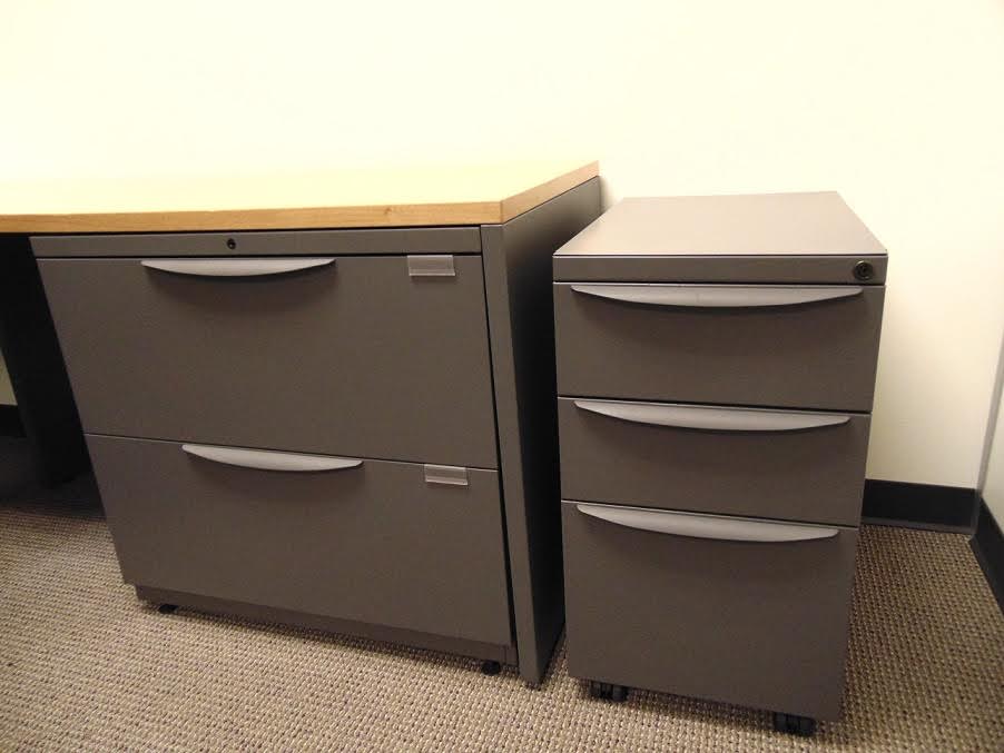 Office furniture from Haworth - included a mobile 3 drawer filing pedestal