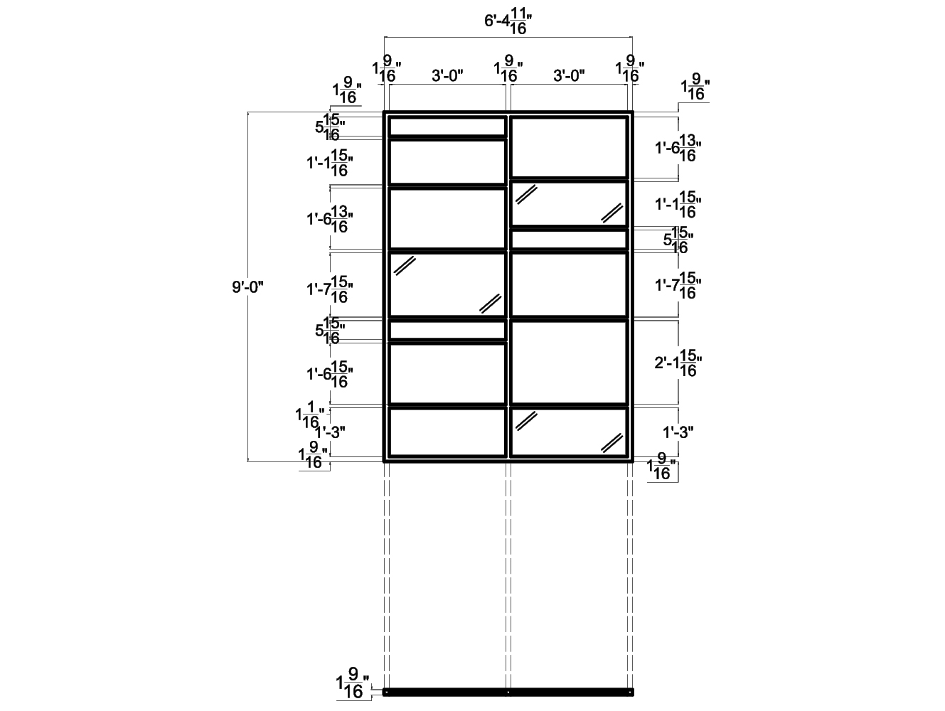Glass Room Dividers from NXTWALL - 2D schematic