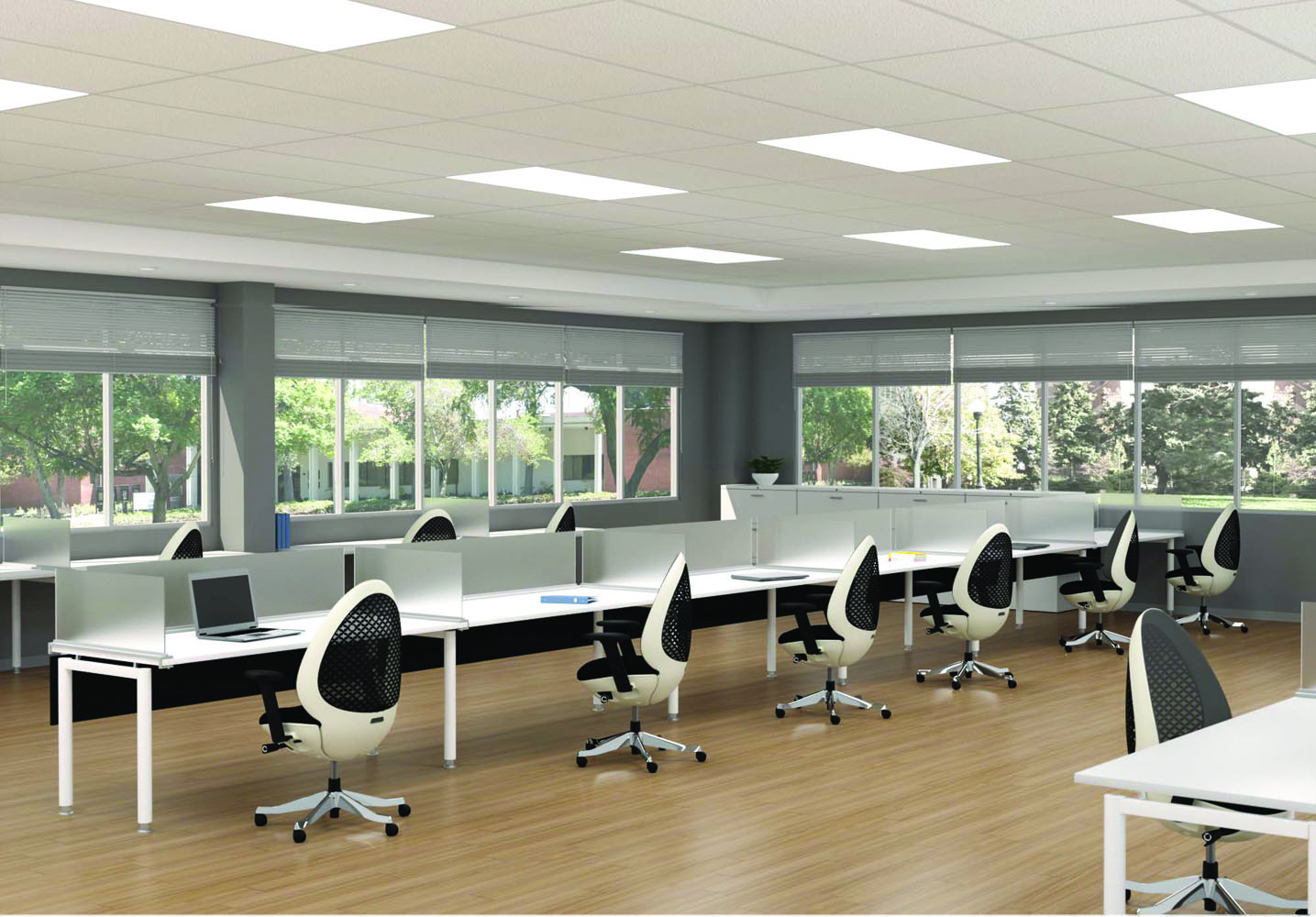 Desks And Chairs - Team Spaces Office Furniture Sets