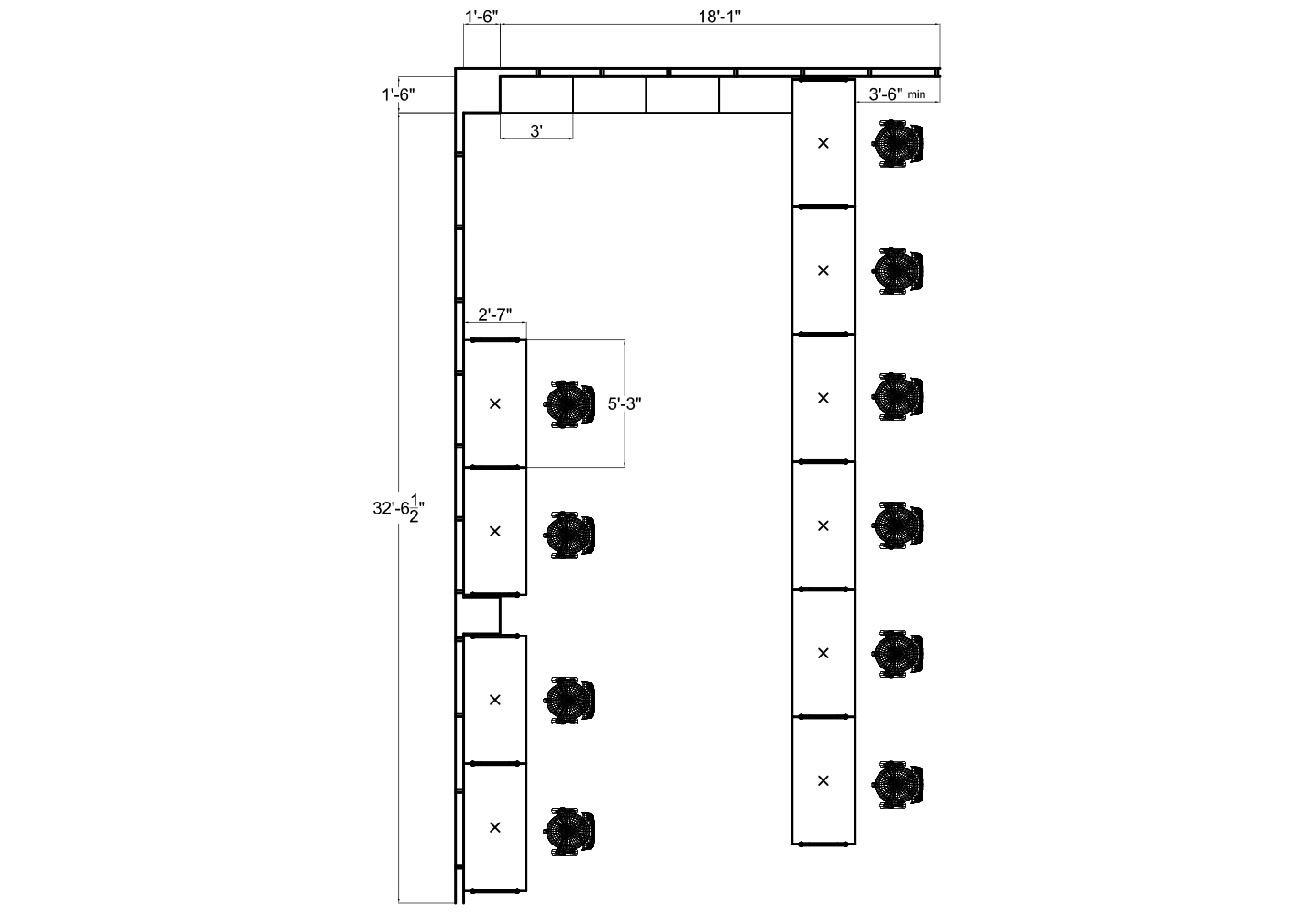 Cubicle Furniture from Compel - 2D plan