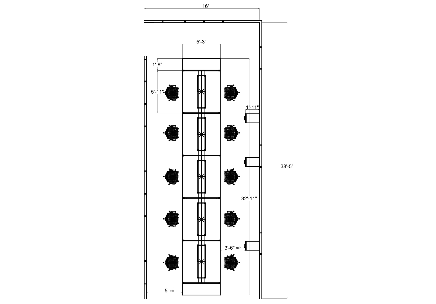 Cubicle Furniture from Compel - 2D plan