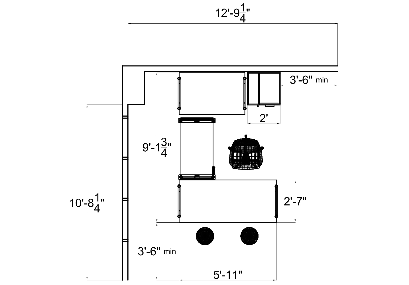 Executive Furniture from Compel - 2D plan