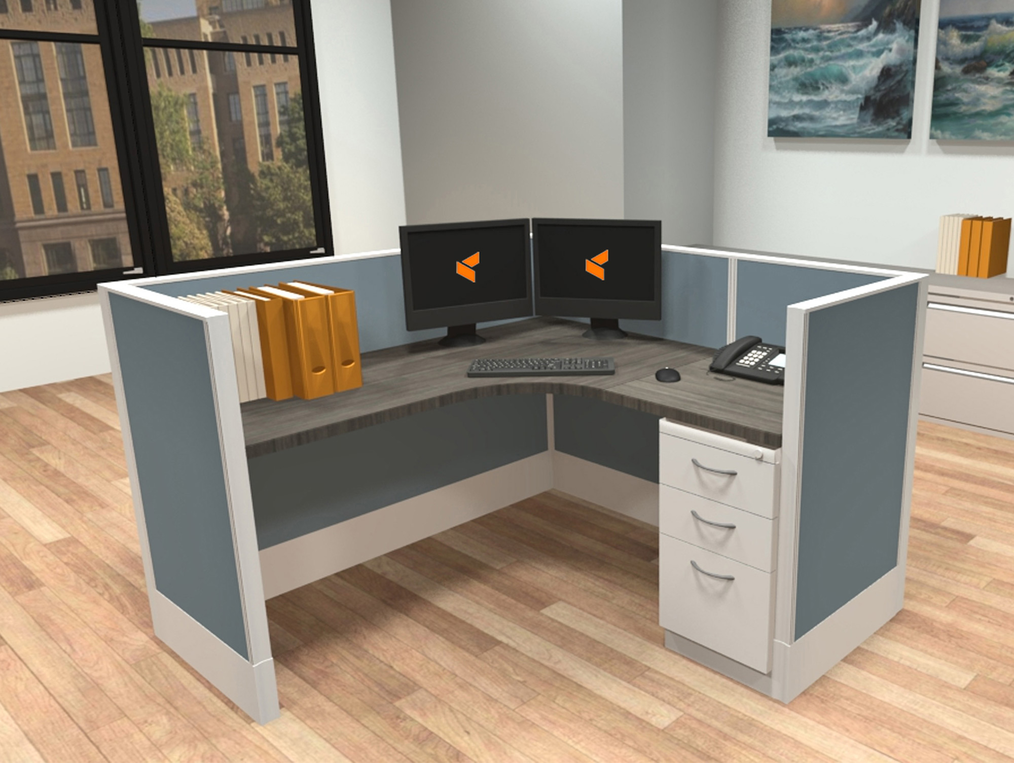 Modular computer discount desk system